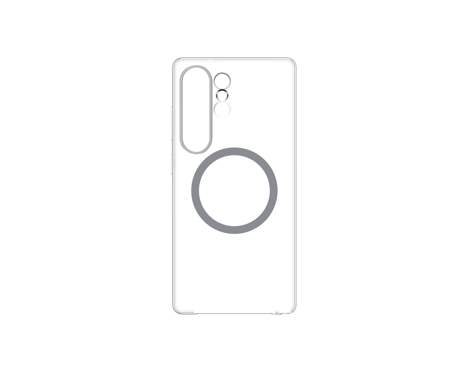 FUNDA SAMSUNG TRANSPARENTE CON SOPORTE MAGNETICO PARA GALAXY S25 ULTRA