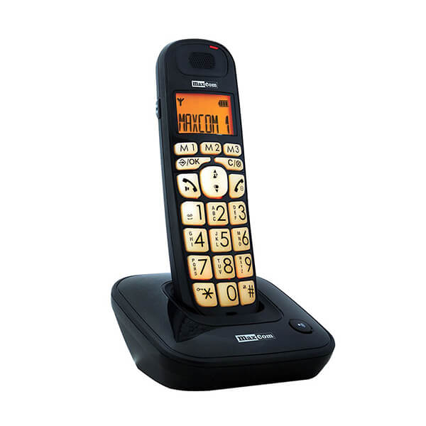MAXCOM MC6800 TELEFONO INALAMBRICO DECT NEGRO (BLACK)