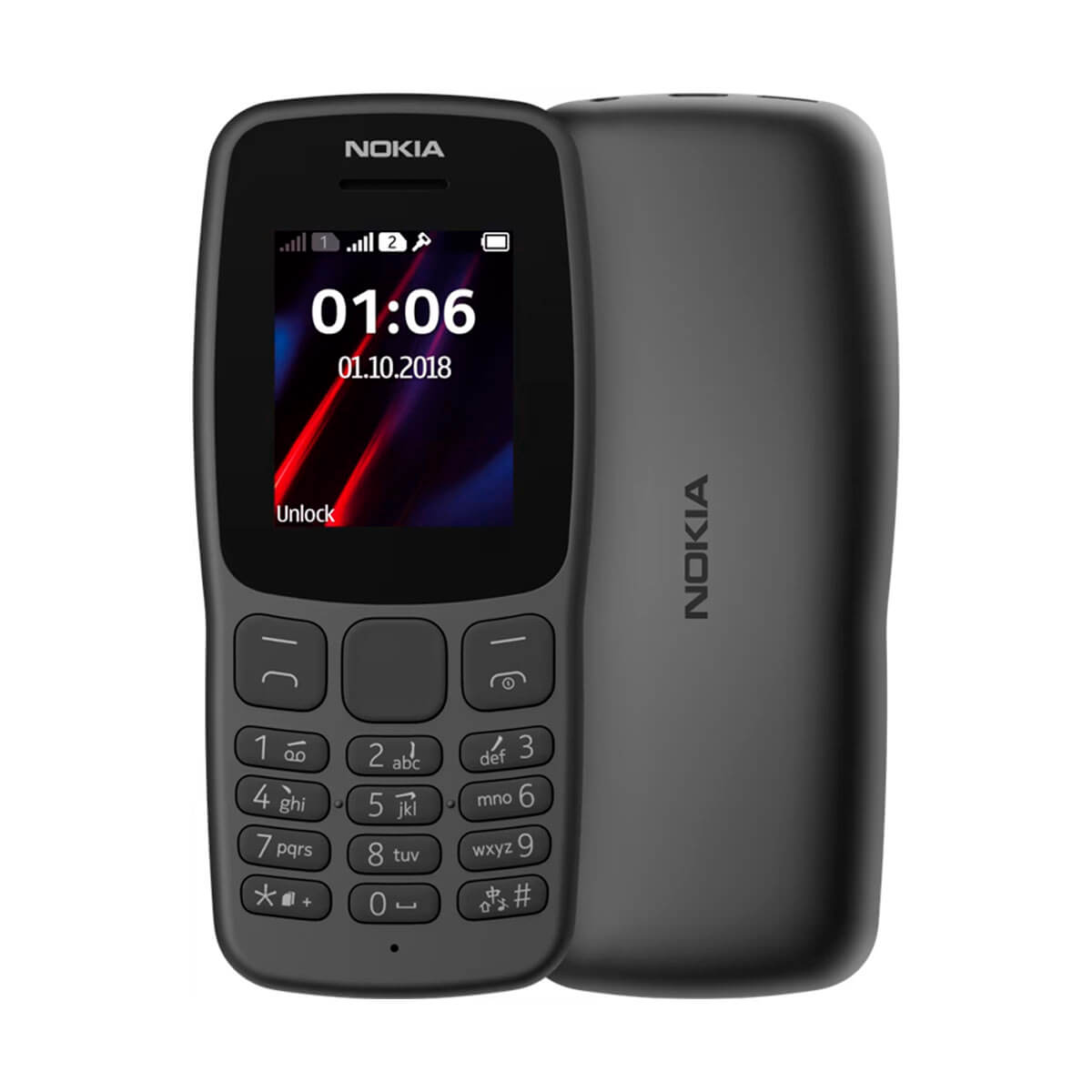 NOKIA 106 (2018) 4G NEGRO (BLACK) DUAL SIM REACONDICIONADO - MUY BUENO | Reacondicionados