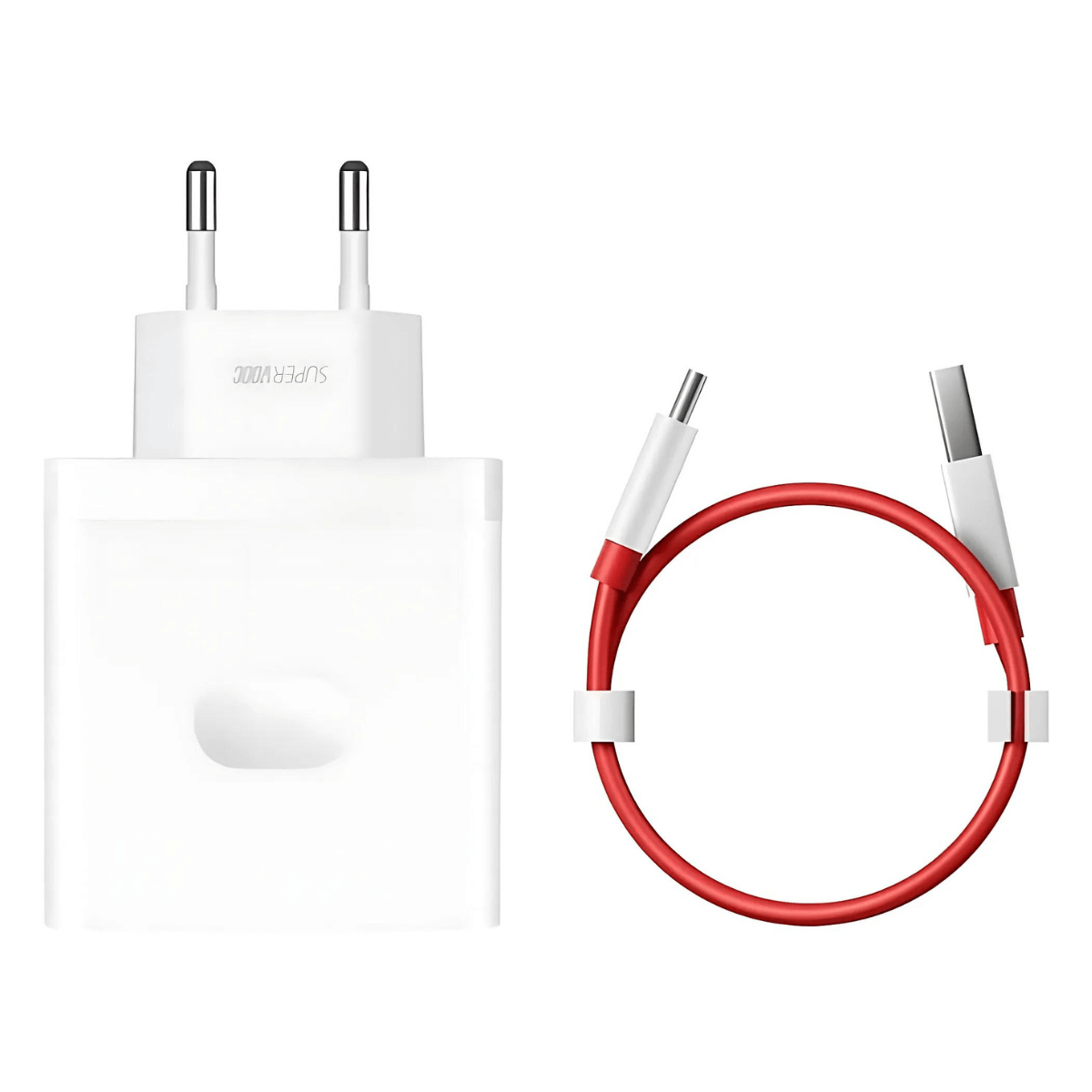 ONEPLUS CHARGER SUPERVOOC 100W ONE PORT CARGADOR DE CARGA RAPIDA USB-C CON CABLE BLANCO