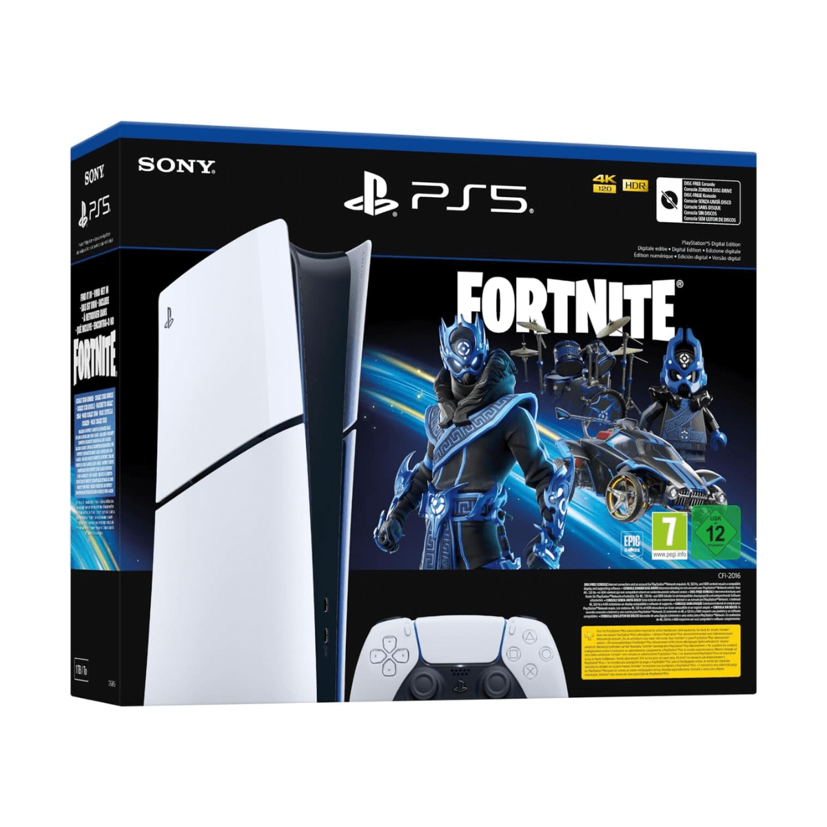 CONSOLA SONY PLAYSTATION 5 SLIM 1TB EDICION DIGITAL - FORTNITE COBALT STAR | Consolas