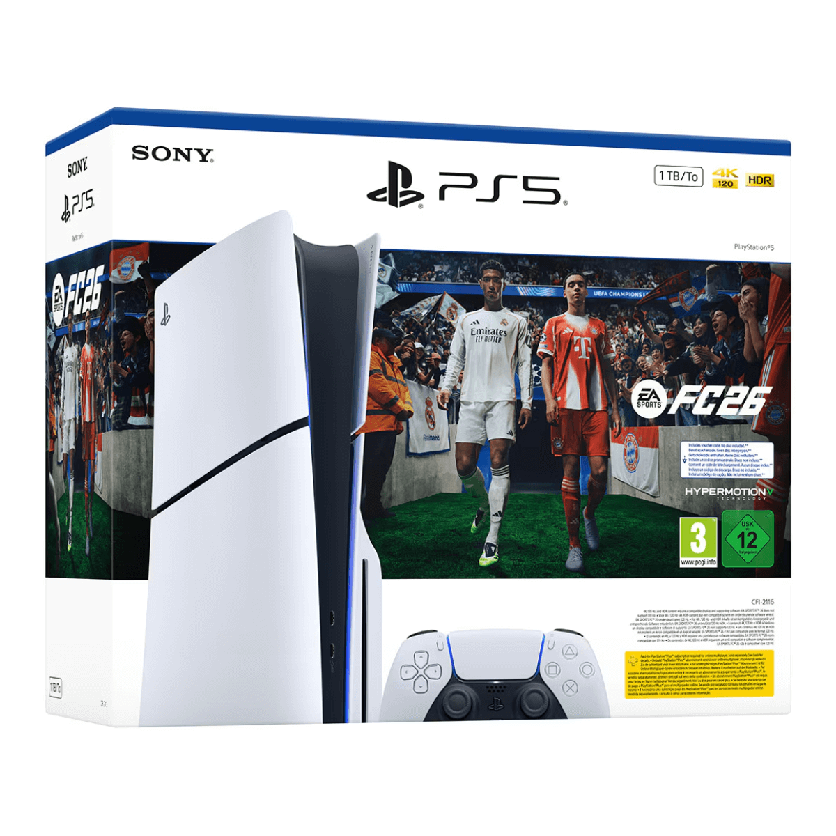 CONSOLA SONY PLAYSTATION 5 SLIM 1TB EDICION DISCO - EA SPORTS FC 26 | Consolas
