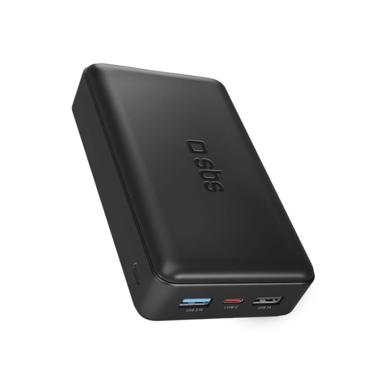 SBS 10W POWER BANK 20.000 MAH (2X USB-A, 1X USB-C) NEGRO | Accesorios