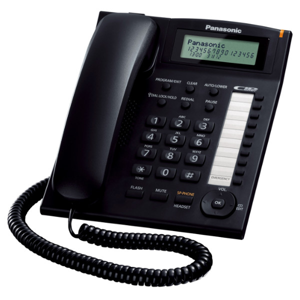 TELEFONO SOBREMESA PANASONIC KX-TS880EXB CON ID NEGRO