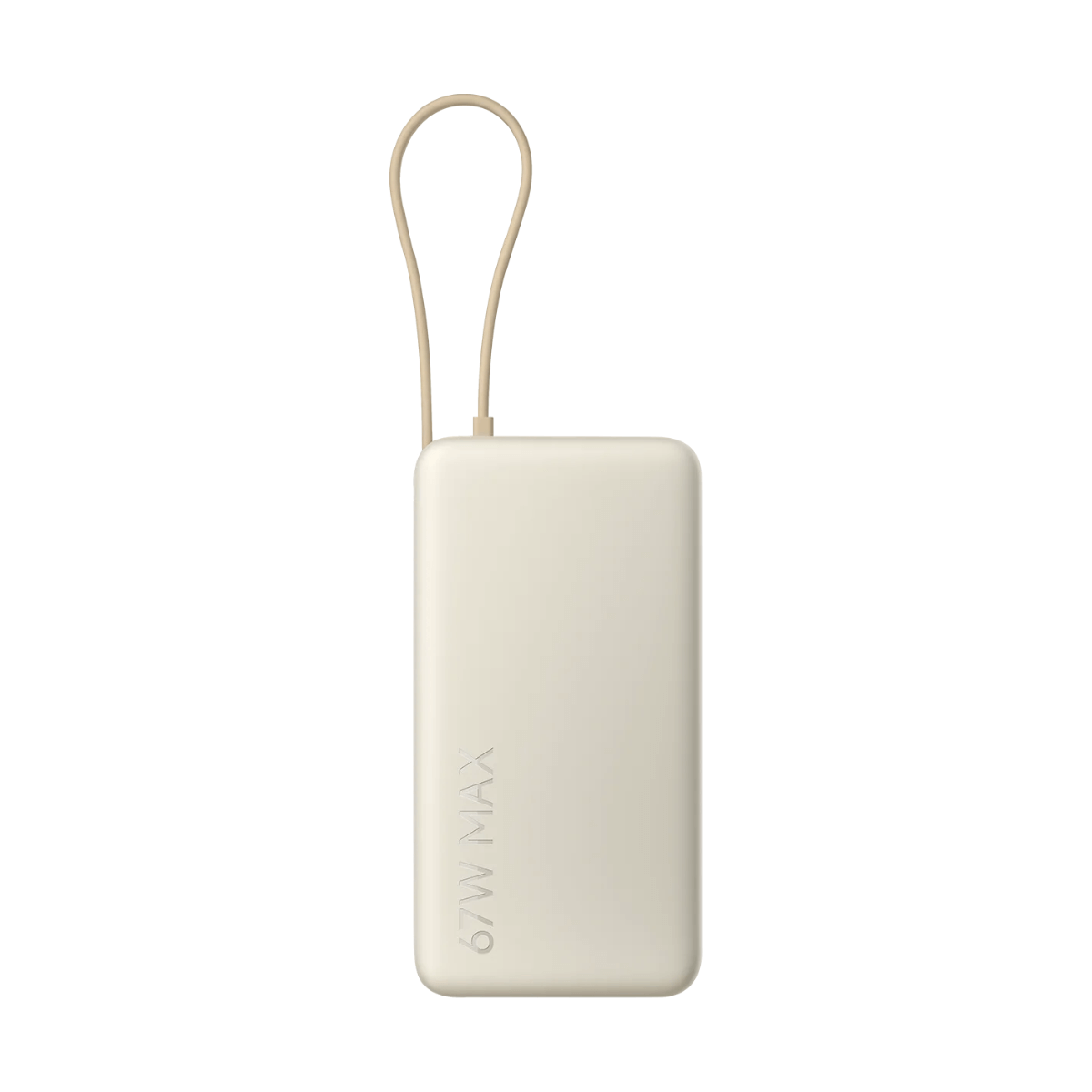 XIAOMI 67W POWER BANK 20.000 MAH (INTEGRATED CABLE) BEIGE (TAN) | Accesorios