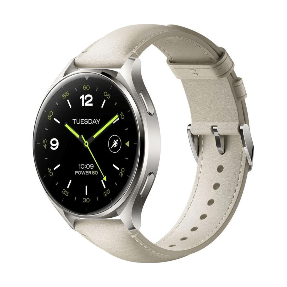 XIAOMI WATCH 2 BLUETOOTH GRIS TITANIO CON CORREA DE CUERO BLANCA BHR9306GL